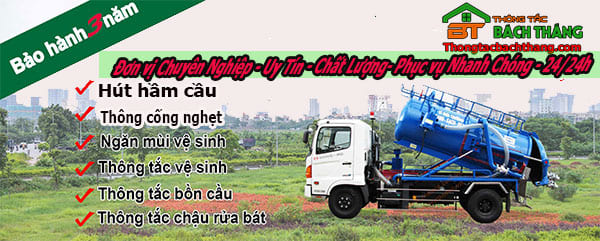 Dịch vụ thông tắc nhà vệ sinh giá rẻ tại Bách Thắng