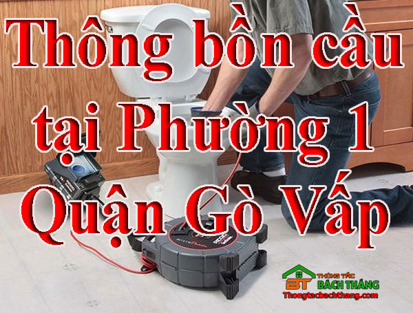 Thông bồn cầu tại Phường 1 Quận Gò Vấp giá rẻ, thợ chuyên nghiệp, không đục phá