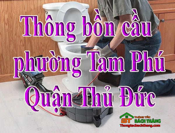 Thông bồn cầu phường Tam Phú Quận Thủ Đức giá rẻ, hiệu quả