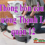 Thông bồn cầu phường Thạnh Lộc quận 12 giá rẻ, miễn phí công khảo sát