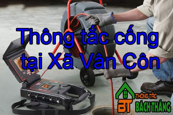 Thông tắc cống tại Xã Vân Côn