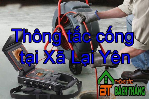 Thông tắc cống tại Xã Lại Yên