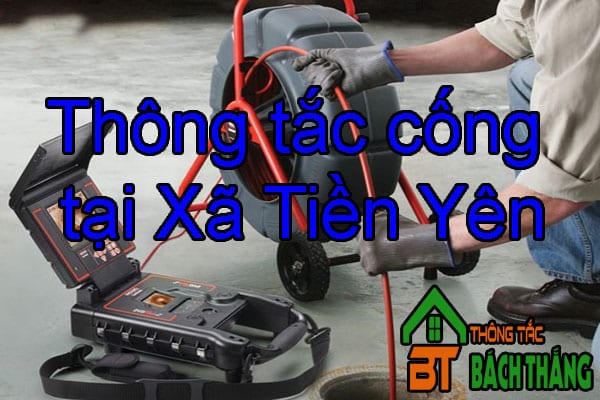 Thông tắc cống tại Xã Tiền Yên