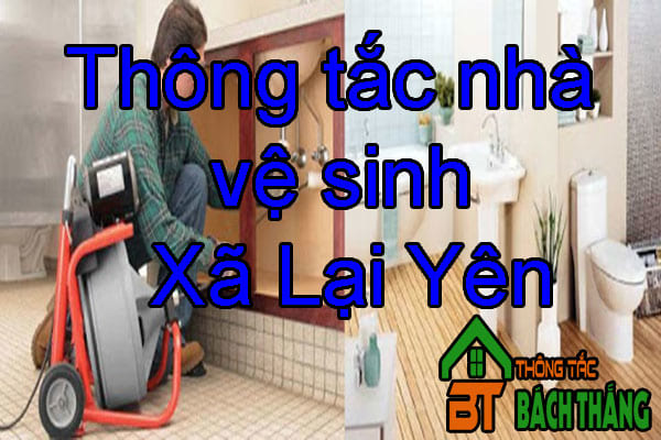 Thông tắc nhà vệ sinh Xã Lại Yên