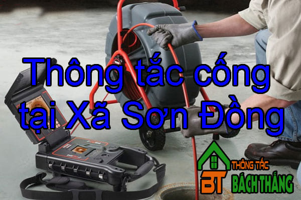 Thông tắc cống tại Xã Sơn Đồng