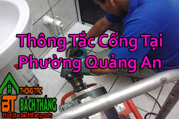 Thông Tắc Cống Tại Phường Quảng An