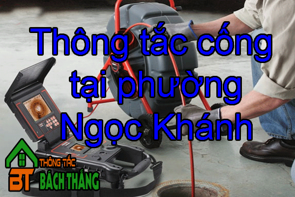 Thông tắc cống tại phường Ngọc Khánh