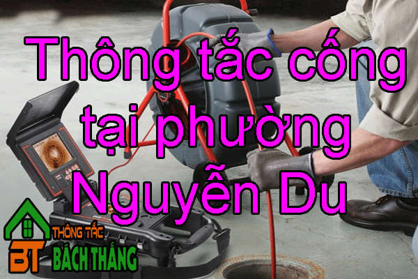 Thông tắc cống tại phường Nguyễn Du