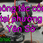 Thông tắc cống tại phường Yên Sở máy móc hiện đại nhập khẩu