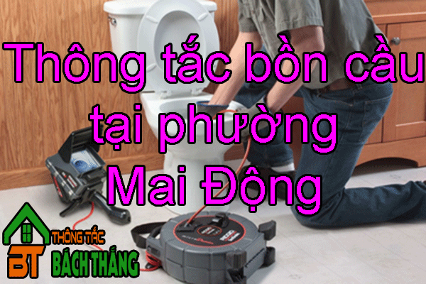 Thông tắc bồn cầu tại phường Mai Động