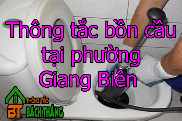 Thông tắc bồn cầu tại phường Giang Biên